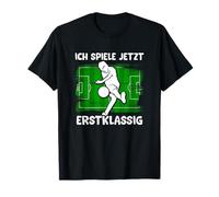 Schulkind, Football Motif Boy, Ich spielen jetzt erstklassig T-Shirt