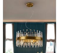 Schuller Valencia Grace pendant light, iron, glass, round, Ø 55 cm, 14-light.