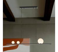 Schuller Valencia Mila LED hanging light, black, length 120 cm, metal