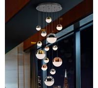 Schuller Valencia Sphere LED hanging light multicoloured 14-bulb app