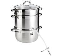 Schulte-Ufer Loop 67940-26 Multifunction Juicer, Steam Juicer, 26 cm Diameter, Silver