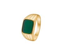 Schultz Jasmin Ring Goldplated Silver DU-719041-52 - Woman - Quartz - 925 Sterling Silver Gold/Green 52