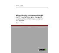 Schultz - Kritischer Vergleich ausgewhlter statistischer Verfahren zu - E555z