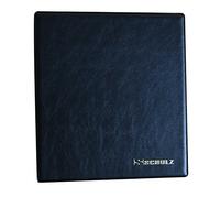 SCHULZ Coin Album for 200 Medium Sizes Coins - Best for 50p 50 Pence £1 £2 €1 €2-10 Pages and red dividers - Black