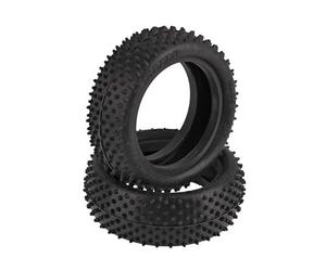 Schumacher 1:10 Mezzo Yellow Offroad Tyres (2) 4WD Front Tyres, black, One Size