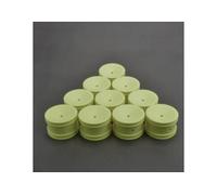 Schumacher Rear RC Buggy Wheel 1/10 12mm Hex Neon Yellow U7461