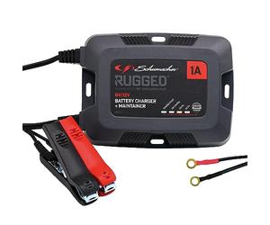 Schumacher Rugged - 6A 6/12V Automatic and Smart Charger and Maintainer - SPX 457 - for Motorcycle, Classic Car, Jet Ski, ATV, Lawn Mower, Mini Tractor - AGM, Gel, Lithium