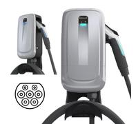 Schumacher SEV455 - Wall Charger for Hybrid and Electric Vehicles - Smart Single-Phase Type 2 Charging Station, 32A, 230V, 7.4kW - Indoor/Outdoor - Sleek Design