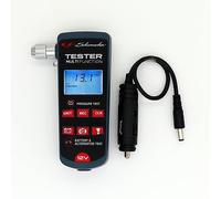Schumacher XP200-12V Multifunction Battery, Tire Pressure, and Alternator Tester - for 12V Lead Batteries - Compact and Portable - Cigarette Lighter Plug - LED Light