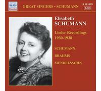 SCHUMANN, Elizabeth: Brahms / Mendelssohn / Schumann: Lieder