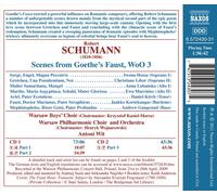 SCHUMANN: SCENES FROM GOETHE'S FAUST NEW CD