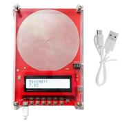 Schumann Wave Generator, 7.83Hz Ultra Low-Frequency Pulse Generator,Frequency Adjustable Schumann Sine Wave Resonance Generator, Multi-Waveform Frequency Healing Device(Red)