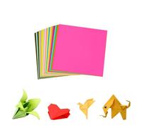 SCHUMAOYI 200 Sheets Origami Paper, 6 x 6 Inch 20 Colors Craft Coloured Paper Double Sided 70gsm for DIY School Arts Crafts Projects,150MM X 150MM
