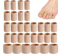 SCHUMAOYI 30 Pack Gel Toe Protectors, Cuttable Toe Tubes Sleeves 3 Sizes, Unisex Toe Caps for Corns Calluses Blisters Relief Reduce Friction Pain