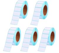 SCHUMAOYI 5000 Pack 40x20mm Self Adhesive Labels, Blank White Thermal Printer Stickers Roll for Kitchen Jar Labelling Office Organisation