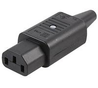 Schurter 0000 C13 Rewireable IEC Connector, Straight