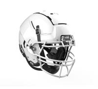 Schutt F7 VTD Collegiate Varsity Football Helmet, Includes Carbon Steel Facemask, White, Small
