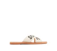 Schutz logo-print straps slides - Neutrals 34-35-36-37-38