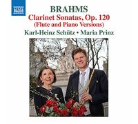 Schutz/Prinz - Johannes Brahms: Clarinet Sonatas, Op. 120 (Flute and Piano versions)