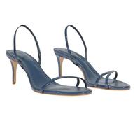 SCHUTZ Women's Diana Mid Heeled Stiletto Sandal, Blue, 11