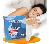 Schutzblick® Premium Sleeping Mouth Plasters - Sleep Mouth Plasters Against Snoring - Set of 90 Anti Snoring Plasters - Mouth Tape for Sleeping - Snoring Plasters for Restful Sleep - Mouth Tape