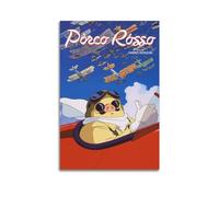 SCHUWEFA Anime Movie Porco Rosso Poster Poster Decorative Painting Canvas Wall Posters And Art Picture Print Modern Family Bedroom Decor Posters 24x36inch(60x90cm)