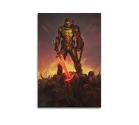SCHUWEFA Doom Poster Poster Decorative Painting Canvas Wall Posters And Art Picture Print Modern Family Bedroom Decor Posters 08x12inch(20x30cm)