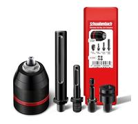 SCHWABENBACH® Keyless Chuck Complete Set 5-Piece 1.5-13 mm 1/2-20UNF for Drills and Impact Wrenches - Drill Chuck Adapter