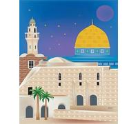 Schwagebo 1500 Pieces - Colorful Puzzles - Pictures - Gifts - Jerusalems Vintage Travel Poster - Fun Memory Cognition Games - Stress Relief Toys For Family - Jk211Zp