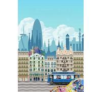 Schwagebo 1500 Pieces - Colorful Puzzles - Pictures - Gifts - Spain Vintage Travel Poster - Adult Stress Relief Game Art Picture - Home Decoration - Jk61Zp