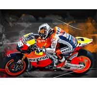 Schwagebo 1500 Pieces - Poster - Difficult Jigsaw - Gifts - Motorcycle Racer Marquezs Art Pictures - Adult Stress Relief Game - Jk280Zp
