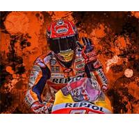 Schwagebo 1500 Pieces - Poster - Difficult Jigsaw - Gifts - Motorcycle Racer Marquezs Art Pictures - Adult Stress Relief Game - Jk281Zp