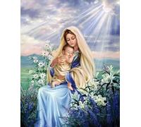 Schwagebo 1500 Pieces - Poster - Difficult Jigsaw - Gifts - The Madonna Art Painting - Home Decoration - Elderly Memory Cognition Games - Jk375Zp