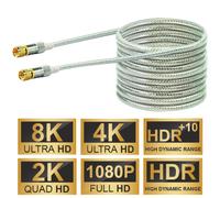 Schwaiger 15M Sat Cable 110DB 8K 4K HD TV Antenna Cable F Connector Coaxial Coax