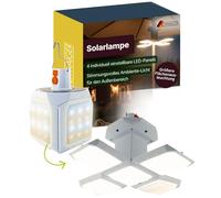 Schwaiger 2in1 Solar LED Outdoor Lantern IP44, 5 LED, Rechargeable Akku, White