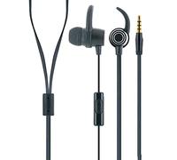 SCHWAIGER KH470S 512 In-Ear Headphones with Silicone Ear Pads Cable Microphone Slim Cable Acceptance Button Jack Plug Noise Cancelling Wired 1.2 m 100 dB Black