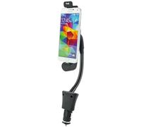 Schwaiger LHSA300M 513 (Swan-Neck In-Car Holder with Micro-Usb connector, 12 Volt) Black