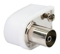 Schwaiger WST20S532 Coax Socket Angled IEC Coax Socket 1 pc White