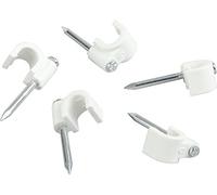 Schwaiger ZIS60/20532 Nail Clamps (Diameter 7 mm/Set of 20 White