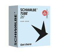 Schwalbe 26-Inch Presta Tube | 40mm Valve Length | Heavy-Duty Bicycle Inner Tube for 3.50-4.70 Tire Widths | Reliable, Long-Lasting Air Retention, Threaded Valve, Removable Valve Core, Durable Materia