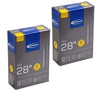Schwalbe 700 x 18-25c Road Bike Inner Tubes - Presta 80mm Long Valve (Pair)