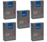 Schwalbe 700 x 18-28c Road Bike Inner Tubes - Presta 40mm Long Valve (Set of 5)