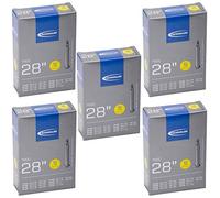 Schwalbe 700 x 18-28c Road Bike Inner Tubes - Presta 60mm Long Valve (Pack of 5)