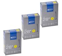 Schwalbe 700 x 18-28c Road Bike Inner Tubes - Presta 60mm Long Valve (Set of 3)