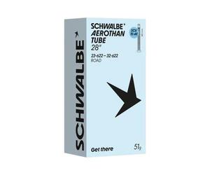 Schwalbe Aerothan Lightweight Inner Tube 28 inch Road Presta Clik Valve 60mm