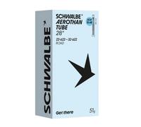Schwalbe Aerothan Scv15-ae 28´´ Click Dunlop 60 Mm Inner Tube 28´´ Translucent Amber / Light Grey