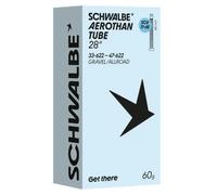 Schwalbe Aerothan Scv17-ae 28´´ Click Dunlop 60 Mm Inner Tube Clear 28´´ / 33-47 28´´ Translucent Amber / Light Grey
