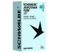 Schwalbe Aerothan Scv17-ae 28´´ Click Dunlop Inner Tube Clear 28´´ / 33-47 28´´ Translucent Amber / Light Grey