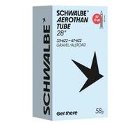 Schwalbe Aerothan Sv17-ae 28´´ Presta Inner Tube 28´´ Translucent Amber / Light Grey
