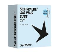 Schwalbe Air Plus Bicycle Inner Tube 29 Inch SCV 40 mm Valve | 54-65 mm width, 622 rim, Schwalbe click valve, SCV19L-AP, 29 inch mountain bike